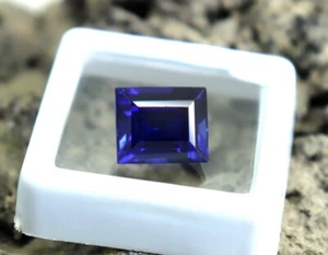 CGI Certified Tanzanite Baguette Cut 6ct Precious Real Tanzanite Stone Ring Size - Picture 1 of 9