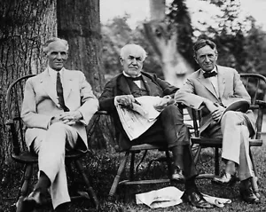 HENRY FORD THOMAS EDISON and HARVEY FIRESTONE 8x10 Photo Genius Inventors Print - Picture 1 of 1