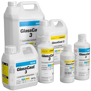 GlassCast 3 Clear surface Epoxy Coating Resin - Picture 1 of 18