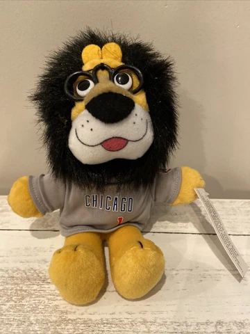 Vtg Chicago Cubs Little Hubert Plush Toy Stuffed Animal MLB Giveaway Harris Bank Cover