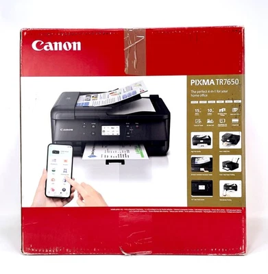 Canon PIXMA TR7650 Multifunktionsdrucker- Kopierer Scanner FAX WiFi/ OHNE TINTE - Bild 1 von 4