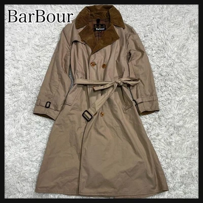 Barbour Trench Coat Used Beige Linen Urban Research Exclusive Size 34 - Image 1 of 4