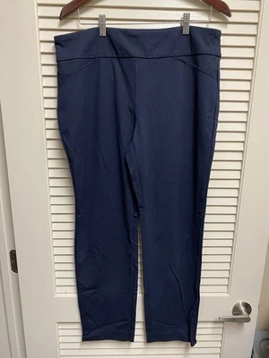 Charter Club Cambridge Slim Navy Pants Women’s 14 Stretch Comfort Work Trousers  - Image 1 of 4