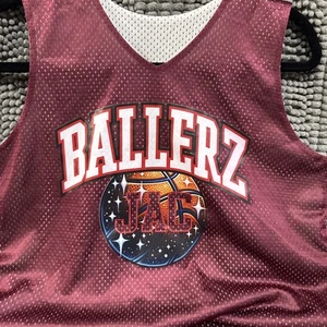 Alleson Athletic - Ballerz JAC - Youth L - Burgundy & White Jersey - #3 - Picture 1 of 8