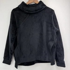 Athleta size Small Women’s Black Double Cozy Karma Funnel Neck Sweatshirt - Picture 1 of 6