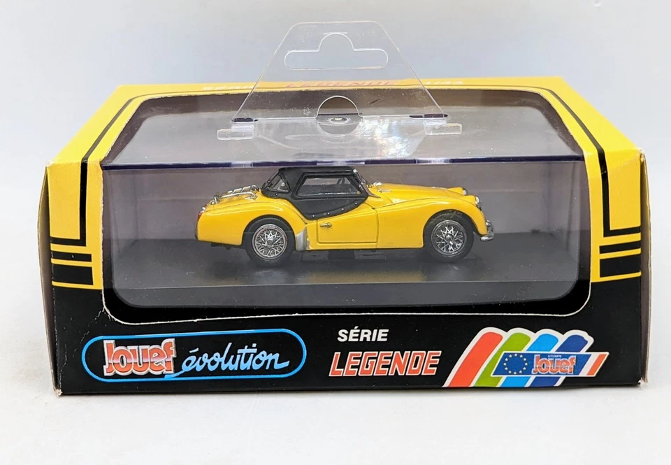 Jouef Evolution Legend Triumph TR3-A capota macia amarelo amarelo 1/43 #1010 - Imagem 1 de 4