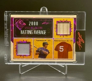 2025 Leaf Season In The Sun 2000 Batting Helton Garciaparra Relic 6/7 - Picture 1 of 2
