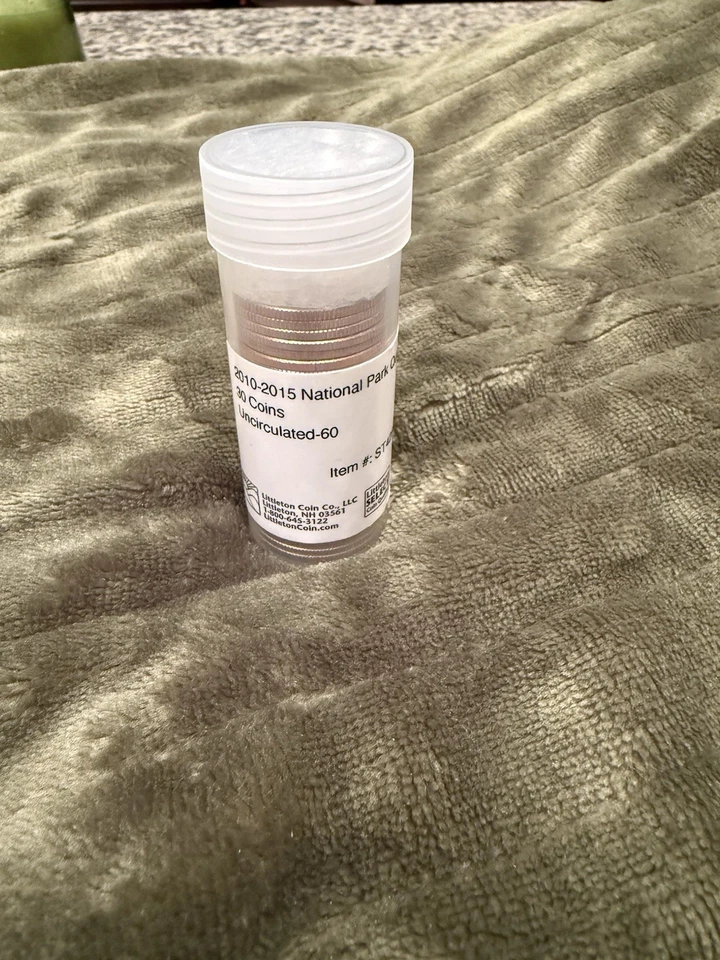 2010-2015 National Park Quarters Set 30 Coins in Littleton Tube  - Image 1 of 4