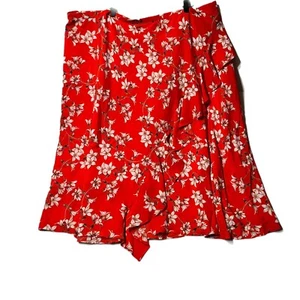 Calvin Klein langer ausgestellter gefütterter Rock mit Blumenmuster Größe 20 W - Bild 1 von 8