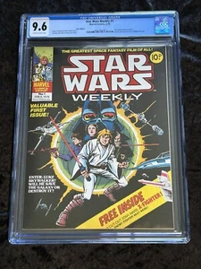 1978 Marvel UK Star Wars Weekly #1 CGC 9.6 NM+with Bonus Cut Out X-Wing Fighter! - Picture 1 of 10