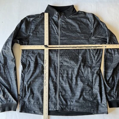 Lululemon Full Zip Jacket Men's XL Gray / Black Lightweight Vented - Image 1 of 4