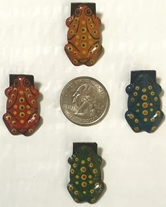 Antique Vintage 1950s Little Spotted Frog Tin Clicker Noisemaker Collectors Toy! - Picture 1 of 6