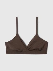 GAP Body Women's SecondSkin Crossover Bralette - Terra Brown - Size Medium - Picture 1 of 4