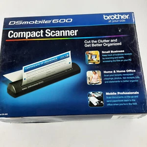 Brother DSmobile 600 Compact 600 DPI Color Page Scanner USB Win/Mac Declutter - Picture 1 of 19