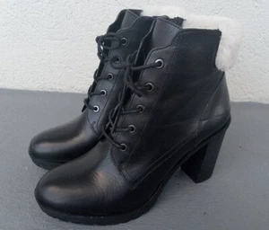 Michael Kors KIM All Leather Side-Zip Boots w Shearling-Top Sz 10 BRAND NEW! - Picture 1 of 11