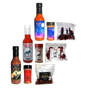 Ultimate Spice Gift Set Ghost Pepper Scorpion Reaper Salsa Picante Pimientos Chili Pow - Imagen 1 de 12