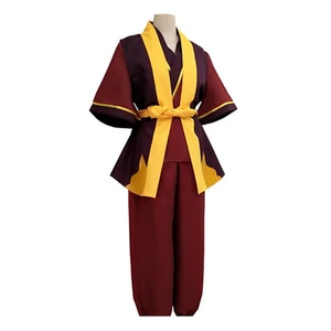 Anime Zuko Príncipe del Rey Disfraz Juegos con disfraces Hombres Chaleco Pantalones Conjunto Fiesta de Halloween - Imagen 1 de 5