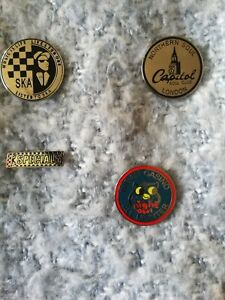 4 x Ska and Two Tone Enamel pin badges. Brand New, Cheapest on Here!!!