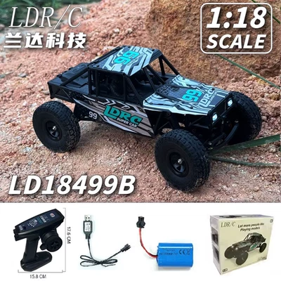 LDRC LD18499 1/18 4WD RC Car Off-Road Climbing Remote Control Vehicle Toy for Ki - Image 1 of 4