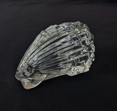 Estatuilla de puercoespín de cristal de plomo macizo de 5 pulgadas Baccarat Foto 1 de 4