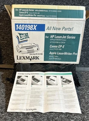 Tóner negro genuino Lexmark 140198a std VOL para Canon EP-E HP LaserJet 98a Apple Foto 1 de 2