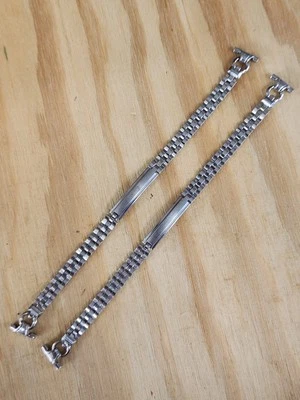 Nuevo de Lote Antiguo JB Champion Cierre de Despliegue Relleno de Oro Blanco Correa de Reloj - SOLO UNO Foto 1 de 4