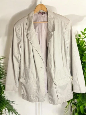 Blazer utilitario Merona beige - talla 20W Foto 1 de 4