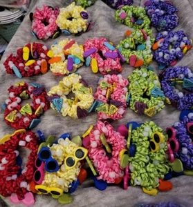 Cute Scrunchie Hair Ties Handmade you pick styles and color 3 for $12 or $5 ea - Picture 1 of 12