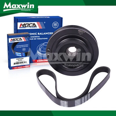 Kit de cinturón serpentino equilibrador armónico apto para Honda Civic 2001-2005 1,7 L 6PK858 Foto 1 de 4