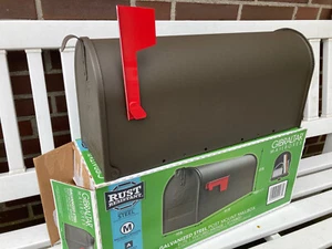 US Mailbox, Stahl, bronzefarben, original USA, Amerik. Briefkasten, II. Wahl ! - Bild 1 von 5