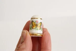 IOWA STATE BUTTERFLY THIMBLE,YELLOW BUTTERFLY thimble, Orange Sulphur thimble - Afbeelding 1 van 5