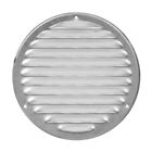 Galvanised Steel Round Air Vent Grille 160Mm / 199Mm With Fly Screen Flat Cover