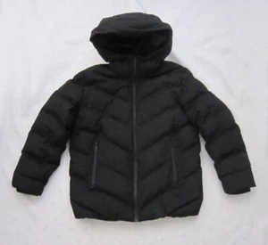 ZARA HEAT-SEALED PUFFER COAT Black Hooded Puffer Jacket for Boys Size 11-12 - Picture 1 of 16