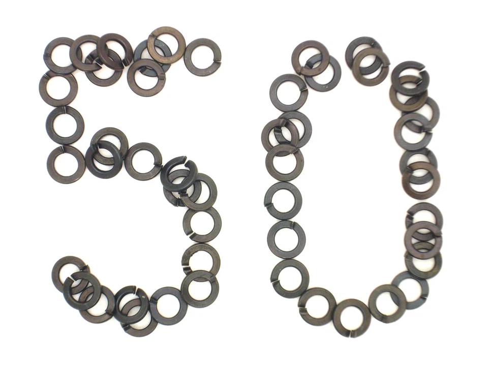 50x Federringe DIN 127 Abm. A5 (M5,Stahl,blank,schwarz)2S33 - Bild 1 von 1