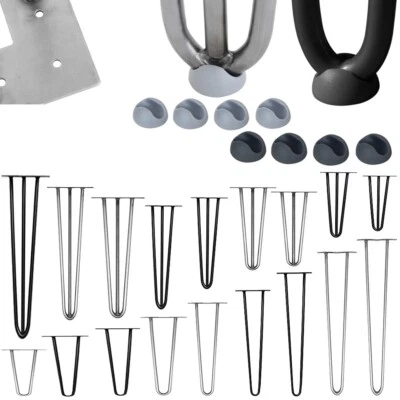 Hairpin Tischbeine 4er-Set Leg Tischgestell Möbelfuß Tischkufen Tischfüße Stahl - Bild 1 von 4