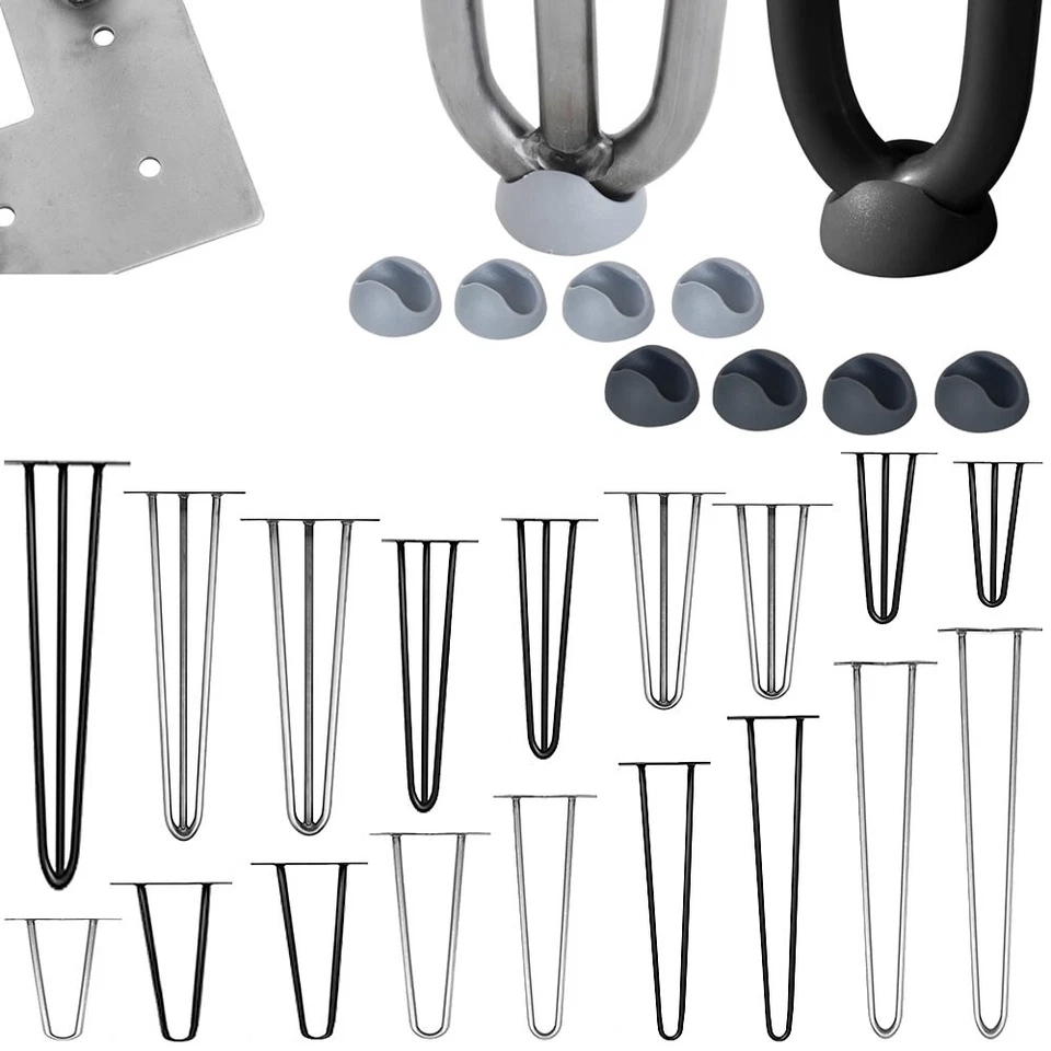 Hairpin Tischbeine 4er-Set Leg Tischgestell Möbelfuß Tischkufen Tischfüße Stahl - Bild 1 von 4