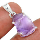 Natural Amethyst Rough - Africa 925 Sterling Silver Pendant Jewelry CP40723