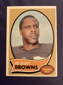 1970 TOPPS FOOTBALL #117 BO SCOTT ROOKIE RC CLEVELAND BROWNS RB  *FREE SHIPPING*