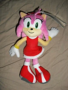 Amy Rose plush tomy sonic the hedgehog new with tags - Picture 1 of 3