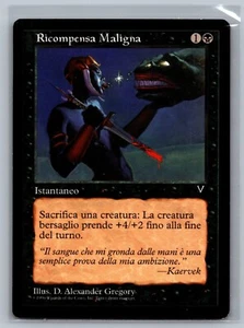Magic The Gathering Visions ITALIAN Wicked Reward MTG TCG CCG - Picture 1 of 2
