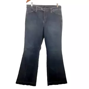 NYDJ Blue Denim Women Pants Size 12P Mid Wash Bootcut Mid Rise Stretch - Picture 1 of 16