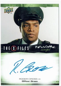 X-Files UFOs and Aliens 2019 Paranormal Script Auto A-RC Roger Cross Off. Green - Picture 1 of 2