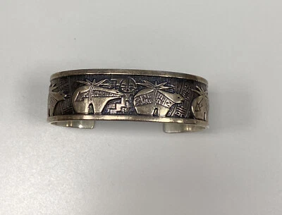 Carolyn Pollack Roderick Tenorio Relios RMT Sterling Silver Bear Picto Bracelet - Image 1 of 4