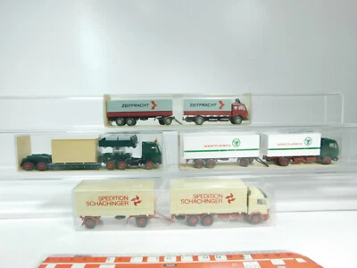 4x wiking H0 1:87 Autocarro MB: 458 Westfleisch+455+504 ecc, Mint + 3x Box # - Immagine 1 di 4