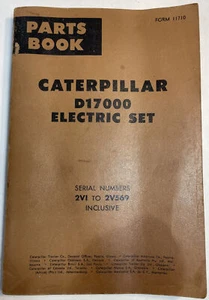 Cat Caterpillar D17000 1959 libro manual de piezas - #11710 juego eléctrico - Imagen 1 de 11
