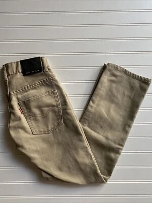 Levi’s Strauss 511 Big Boys Slim 12 REG 26x26 Light Tan Khaki Denim Jeans - Image 1 of 4