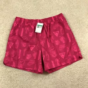 Nike Sportswear Woven Flow Shorts Mens XL Beach Pattern Pink New FJ1652 653 - Picture 1 of 9