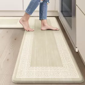 Anti Fatigue Mats for Kitchen Floor, Waterproof Kitchen Rug Set Modern Kitchen F - Picture 1 of 9
