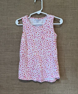 Crewcuts Girl Pink Daisy Tank Top Size XS (4/5) - Picture 1 of 2