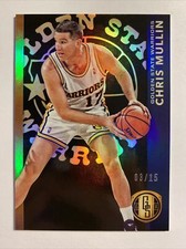 2015-16 Panini Gold Standard Chris Mullin /15 Black Foil SP Warriors